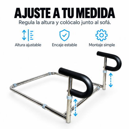 Soporte de apoyo regulable para personas mayores